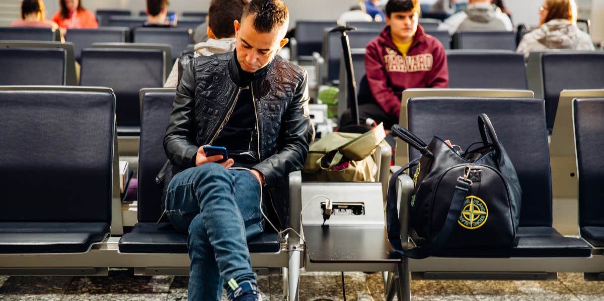 Man at airport