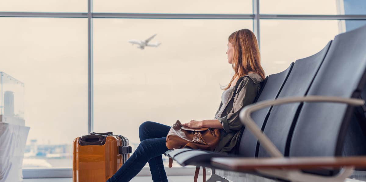 Woman at the airport