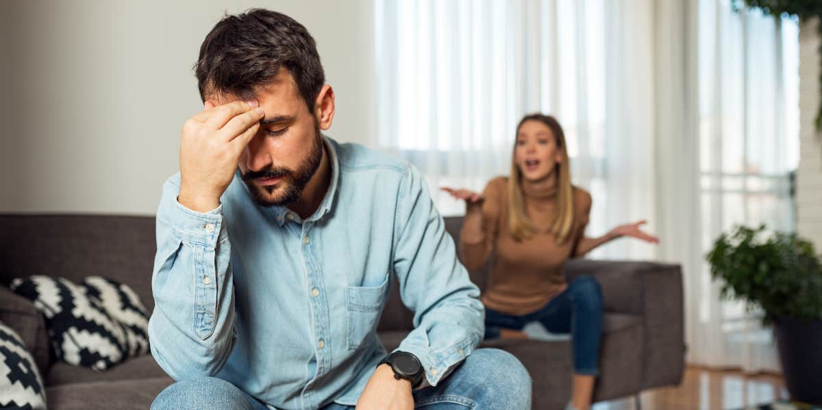 Man Who Got Supermarket Employee Fired For Giving His Wife His Number Wonders If He Overreacted Husband and wife arguing