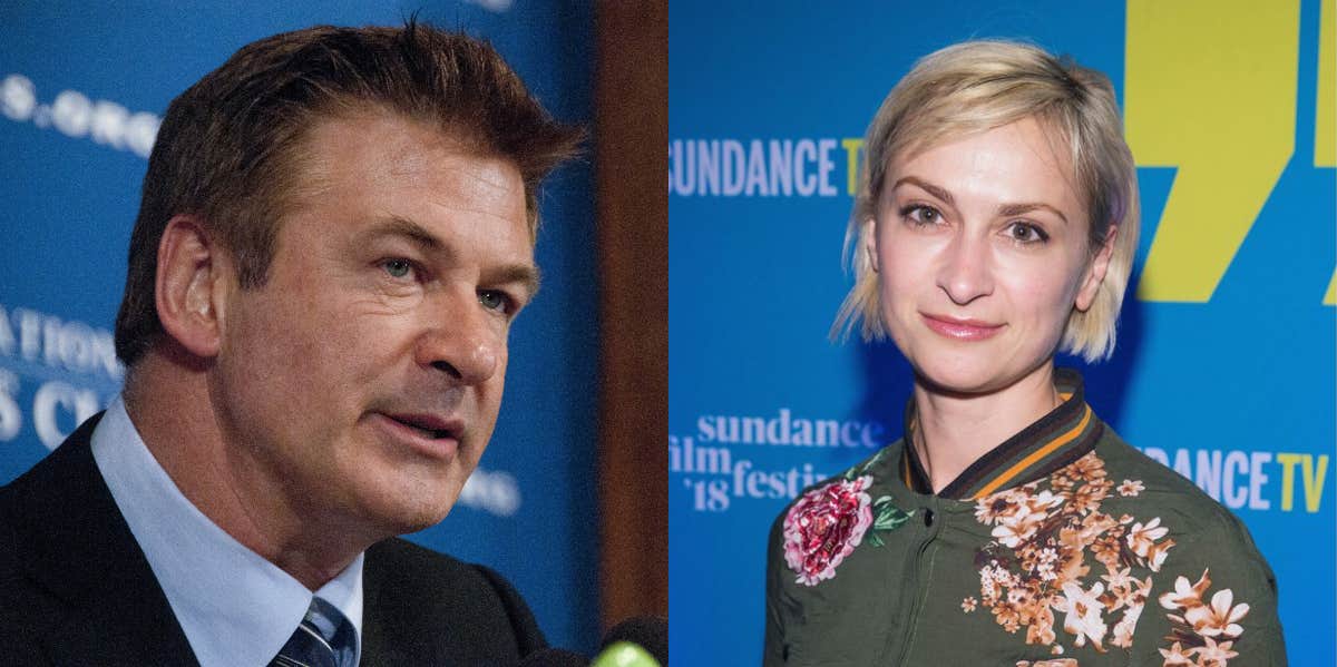 Alec Baldwin and Halyna Hutchins