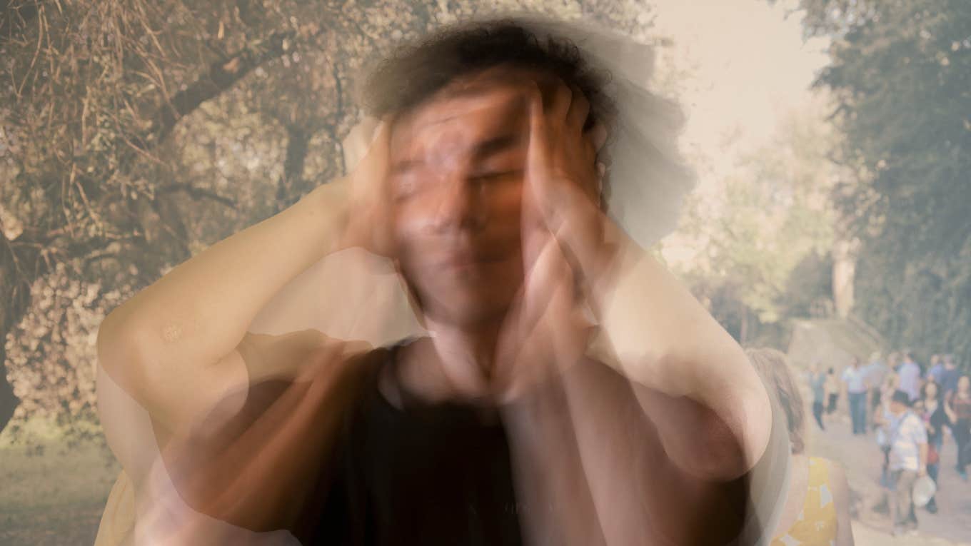 How To Tell Which Of The 4 Types Of Depression You Have Depressed man, disassociating