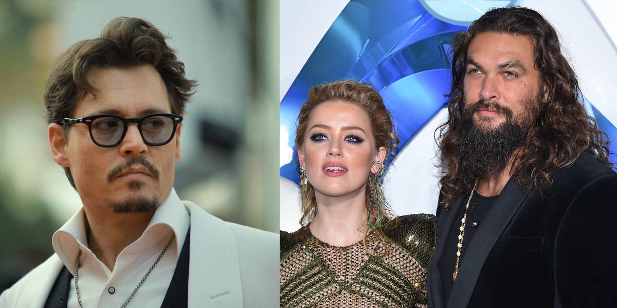 Johnny Depp, Amber Heard, and Jason Momoa