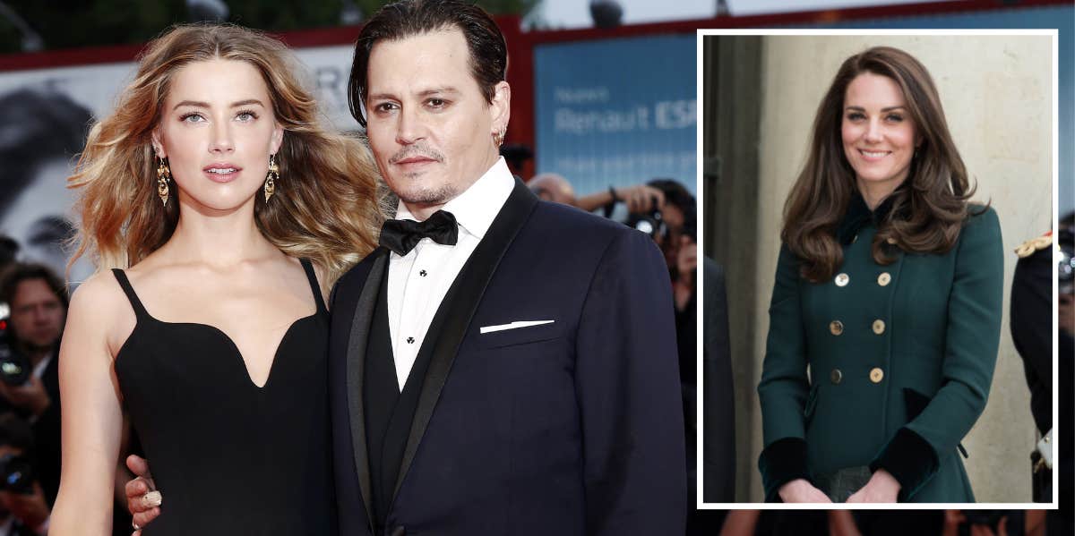 Amber Heard, Johnny Depp, Kate Middleton