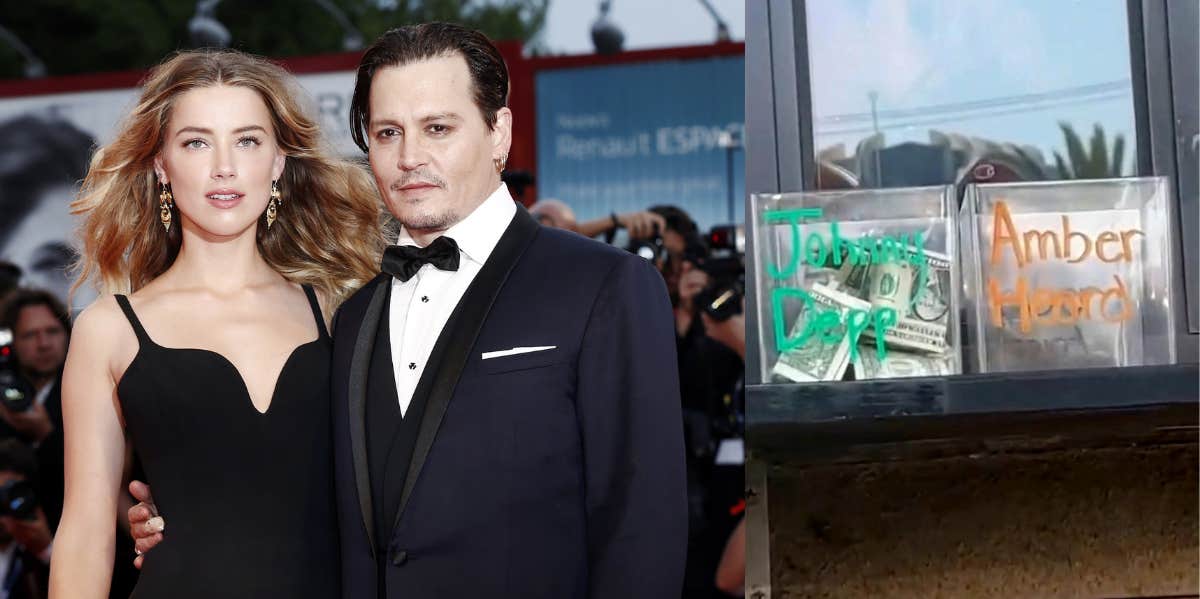 Amber Heard, Johnny Depp, Tip Jars