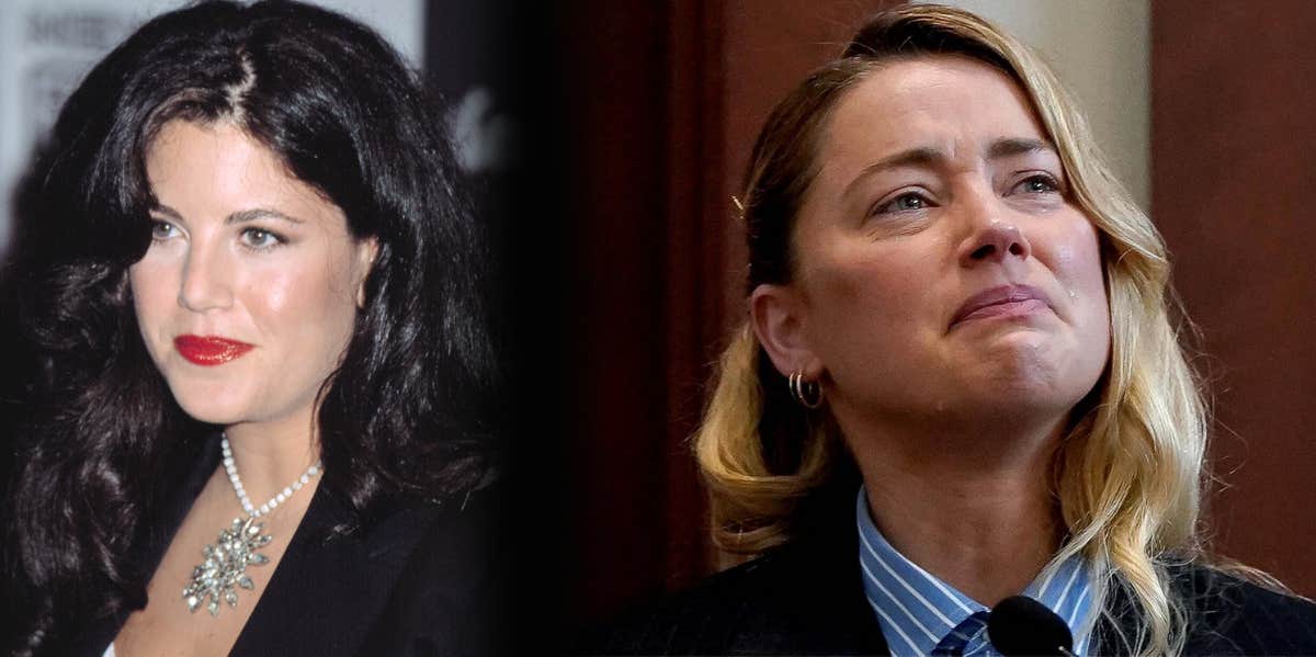 Amber Heard Is A Modern Day Monica Lewinsky Monica Lewinsky, Amber Heard