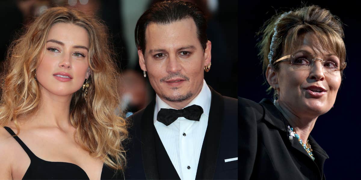 Amber Heard, Johnny Depp, Sarah Palin