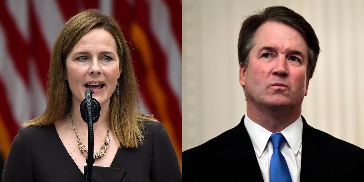 Amy Coney Barrett, Brett Kavanaugh