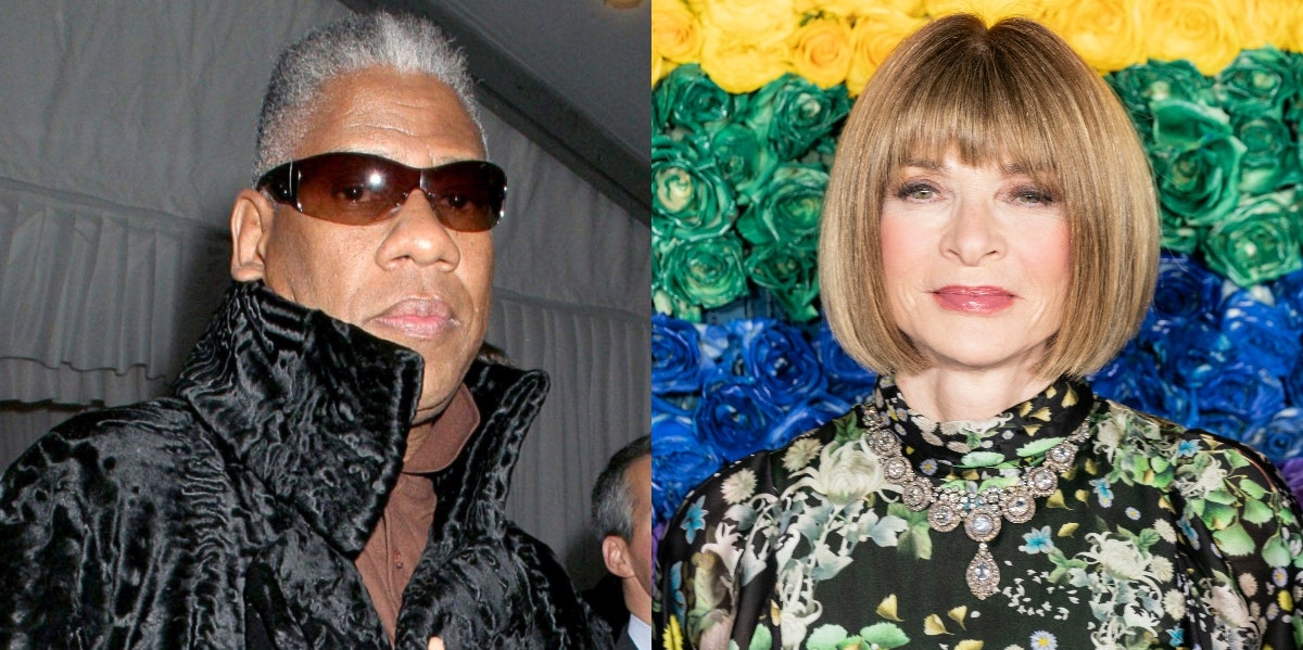 Anna Wintour Allegedly Cut Off Long-Time Friend Andre Leon Talley For Being ‘Too Old, Too Overweight & Too Uncool’ Andre Leon Talley, Anna Wintour