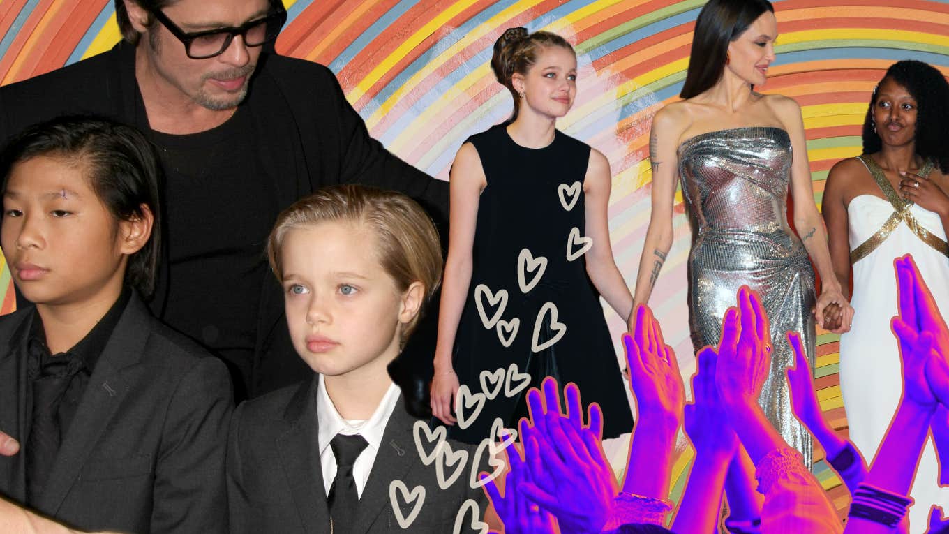 Angelina Jolie & Brad Pitt & Shiloh Jolie-Pitt & Zahara Jolie-Pitt & Pax Jolie-Pitt