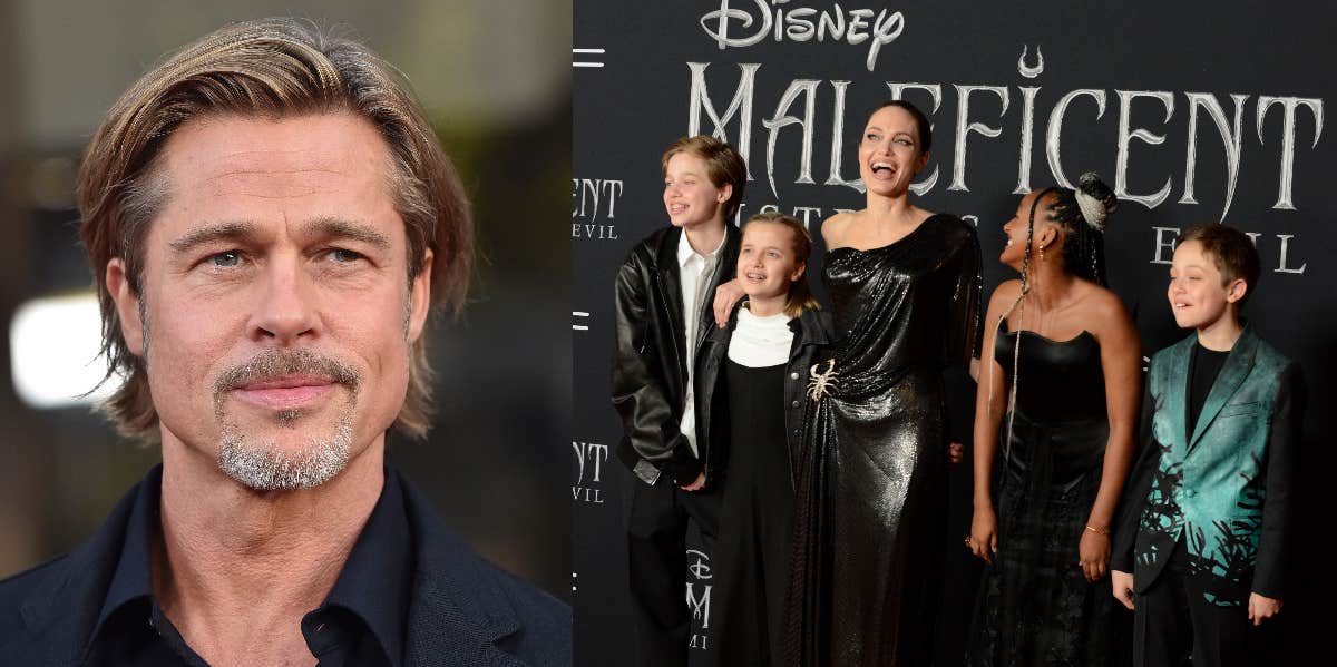 Brad Pitt, Angelina Jolie & children