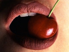 cherry mouth lips teeth