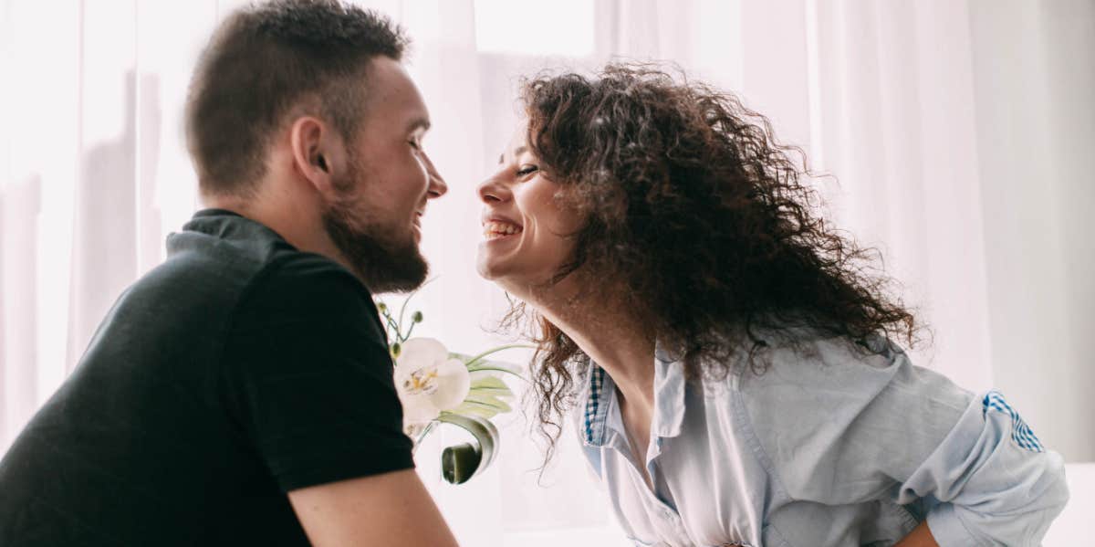 We Asked Married People The Harsh Truth About Their Marriages happy couple at breakfast table