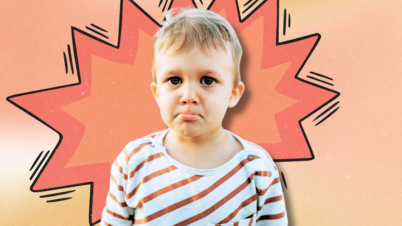 9 Little Ways You Bully Your Kids Without Even Realizing It Sad little boy with a pout face and single tear