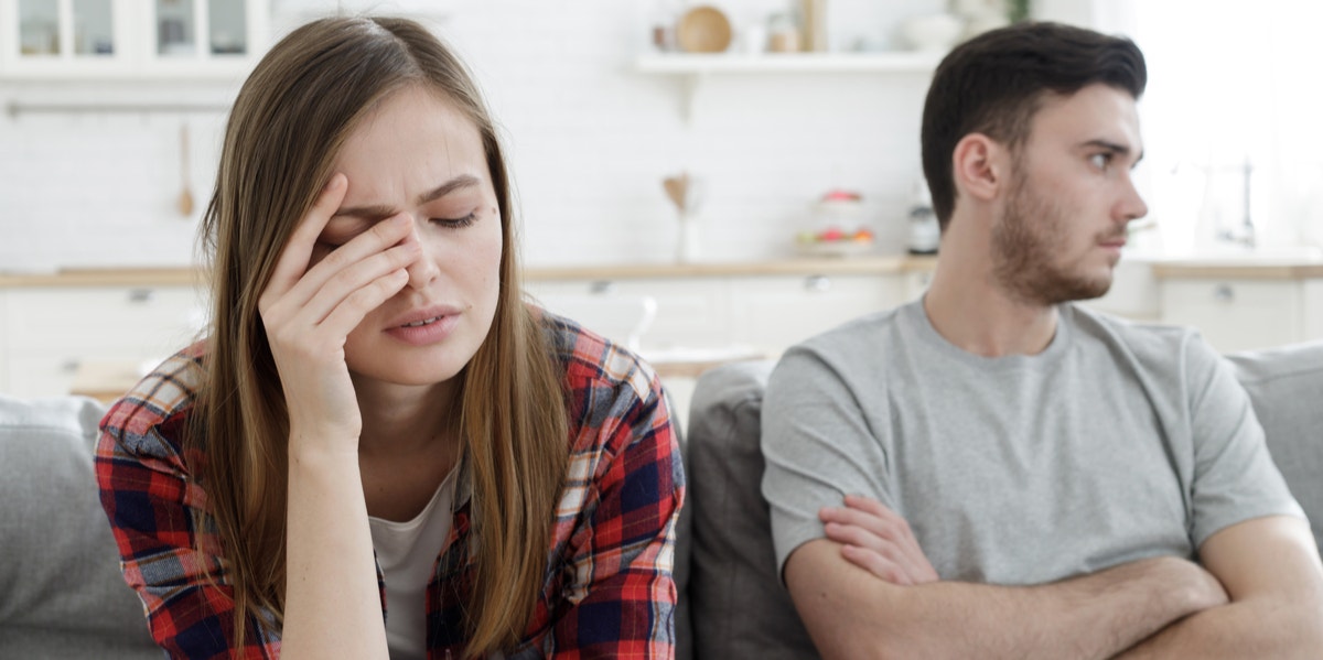 Are You Crazy — Or Is The Person You're With Just Making You Crazy? unhappy couple