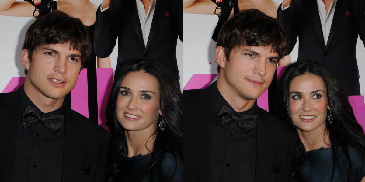 Ashton Kutcher and Demi Moore