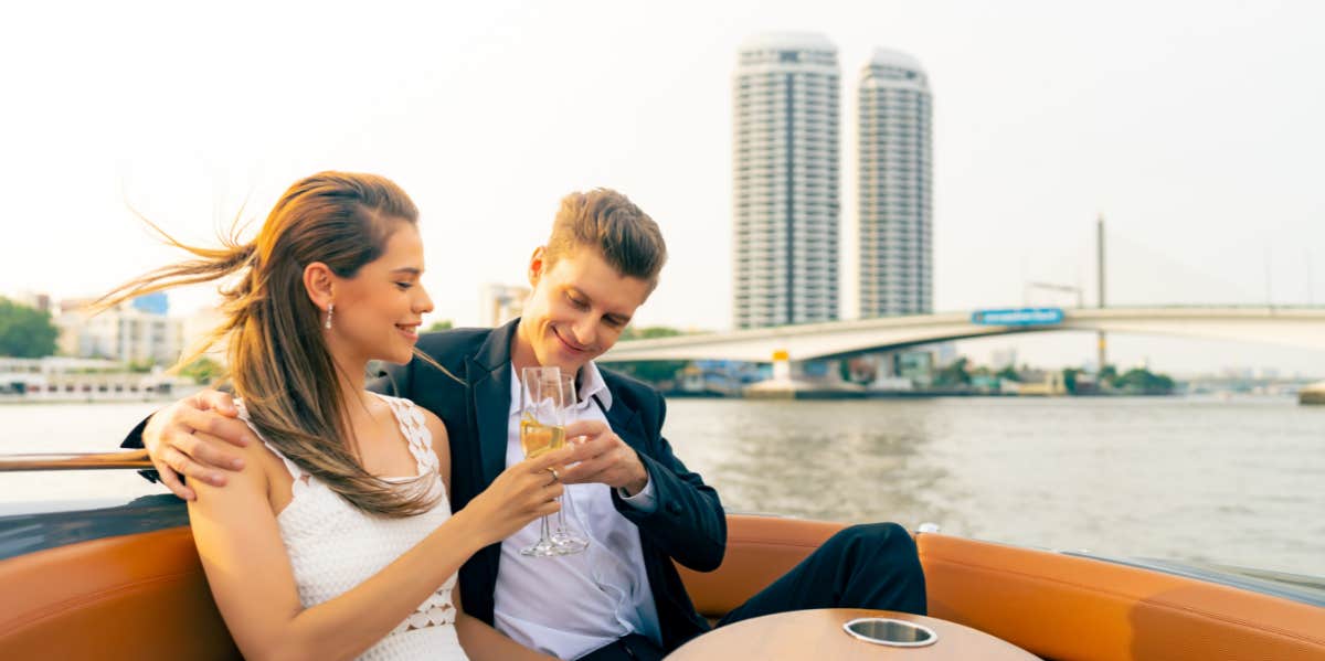 couple on boat