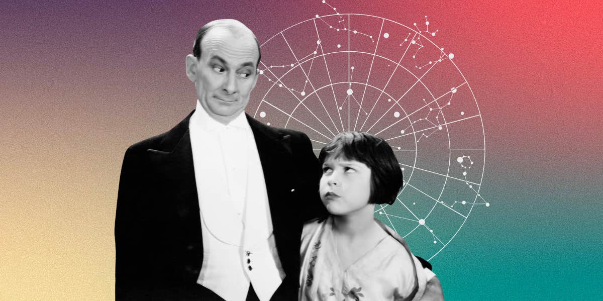 Astrology 'Daddy Issues' Indicators In The Natal Chart father and daughter making face at each other