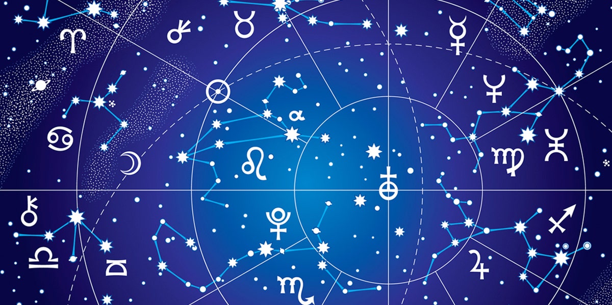 zodiac constellations and glyphs