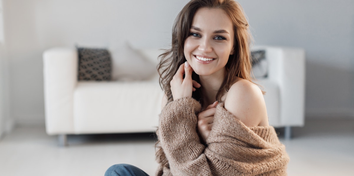 Attractiveness Isn't About Being Pretty — It's About Being Yourself smiling woman