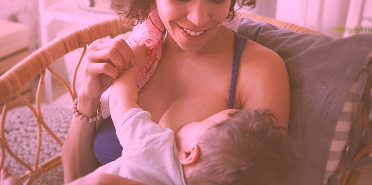 woman breastfeeding