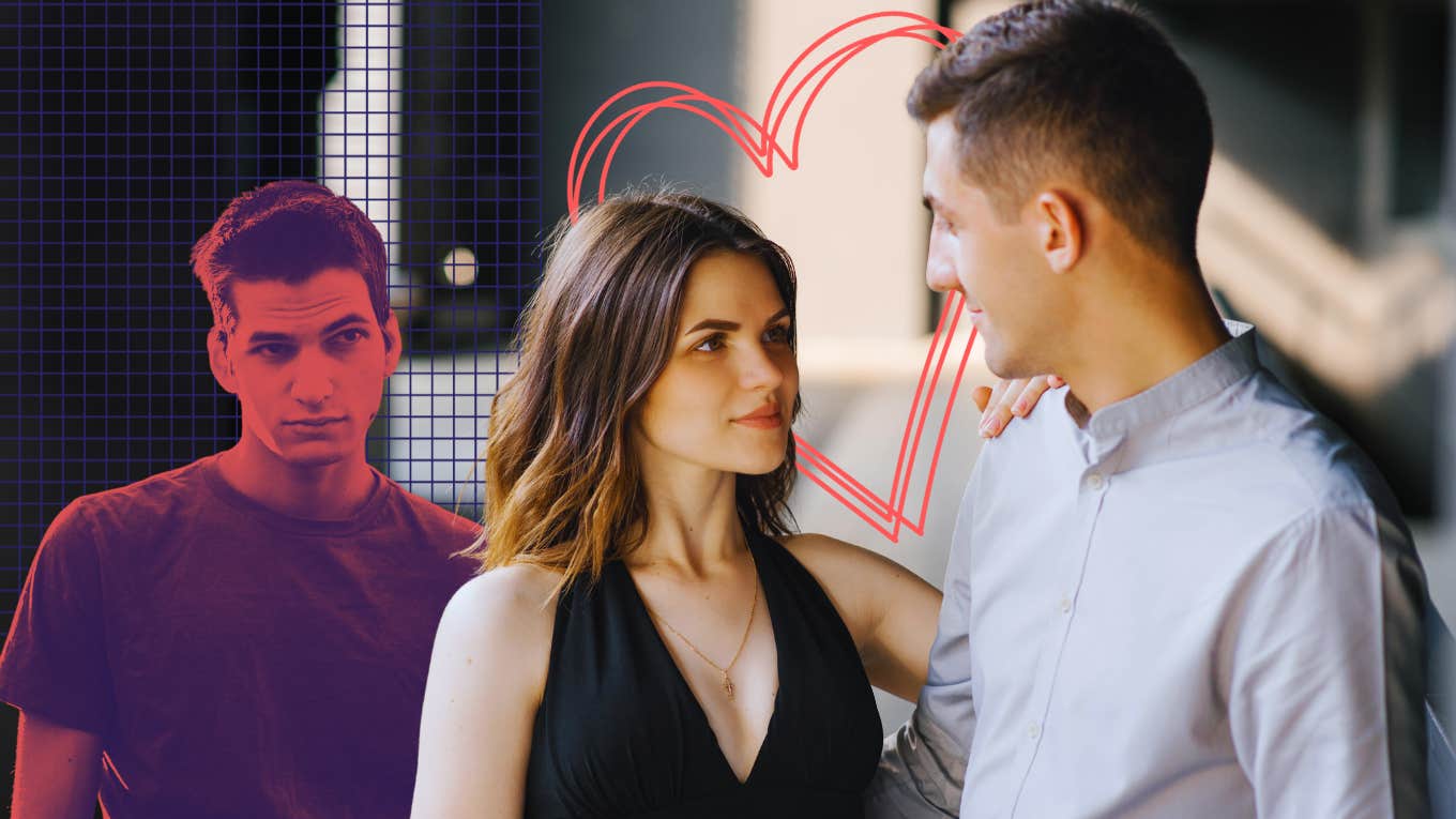 Why Women Are Losing Interest In Bad Boys woman in love with man while bad boy looks on