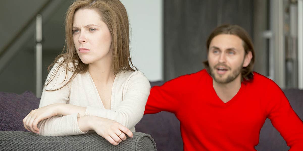 How A Risky Negotiation Tactic Taught Me That I Deserve Better Than Crappy Men man arguing with woman