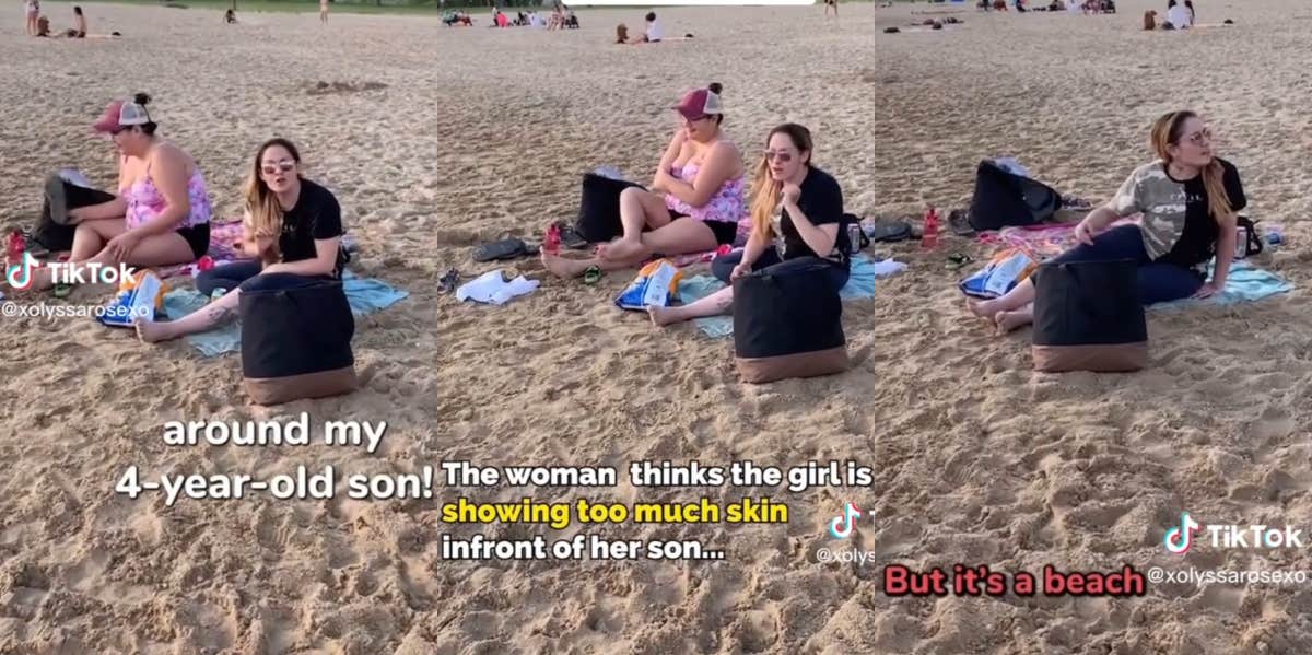 Beach argument TikTok