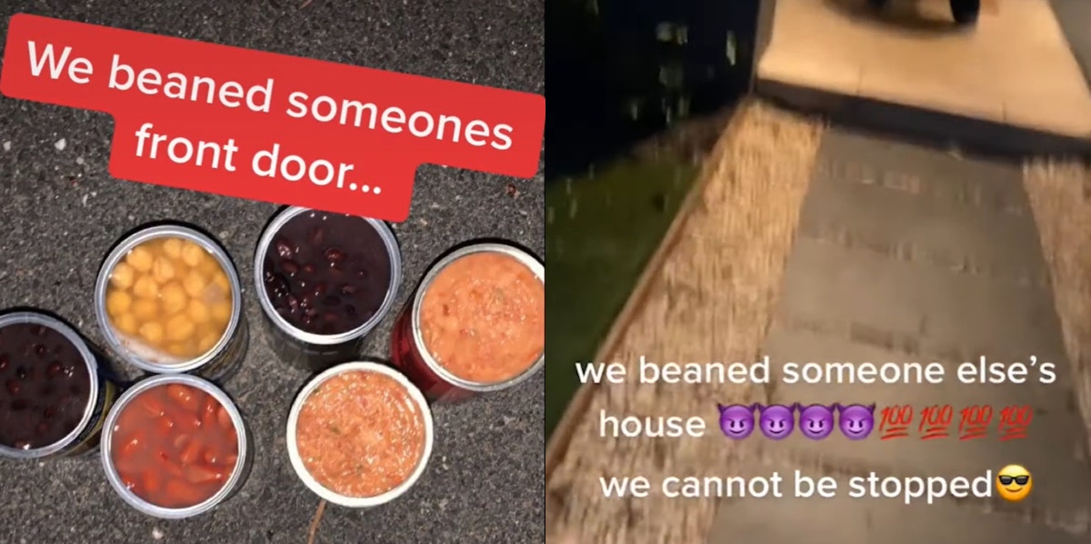 What Is Beaning? The TikTok Baked Beans Trend That Is Destroying Property Gets Police Attention Bean Bandits Tiktok