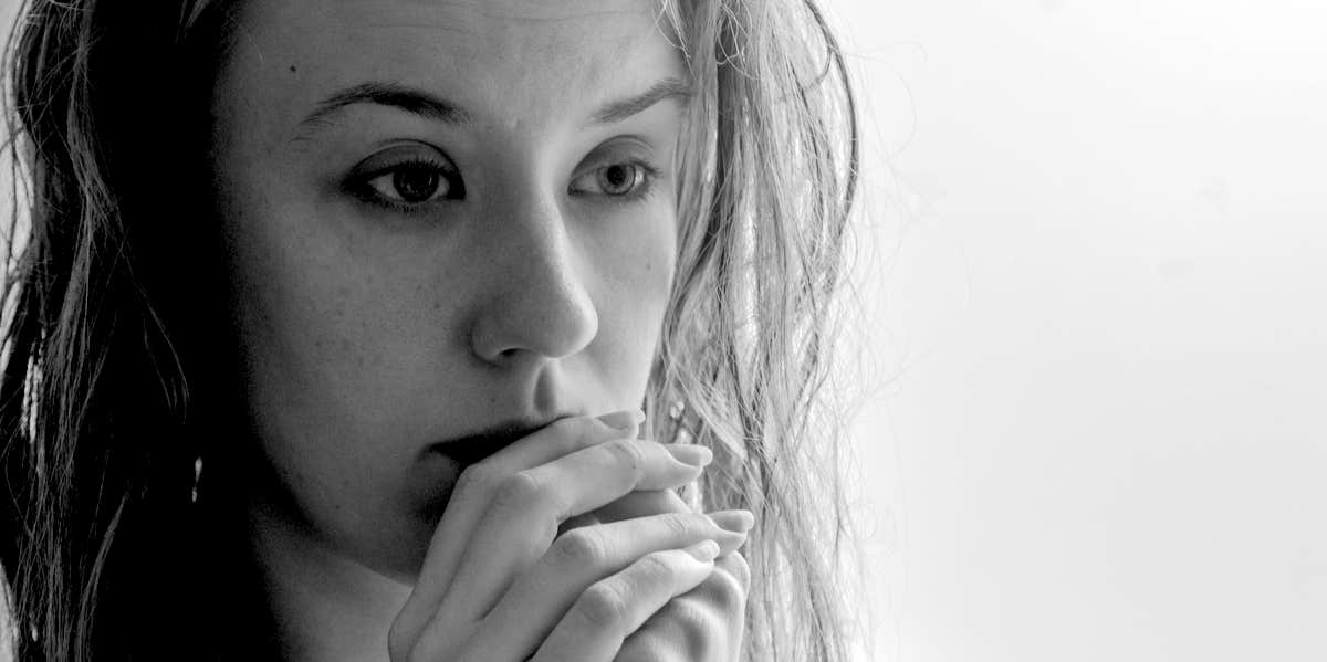 Becoming The Abuser: My Experience WIth Childhood Psychological Manipulation unhappy woman thinking