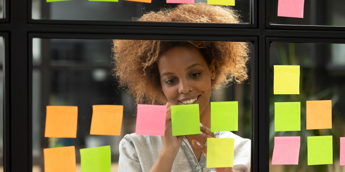 goal-setting vision board Getty