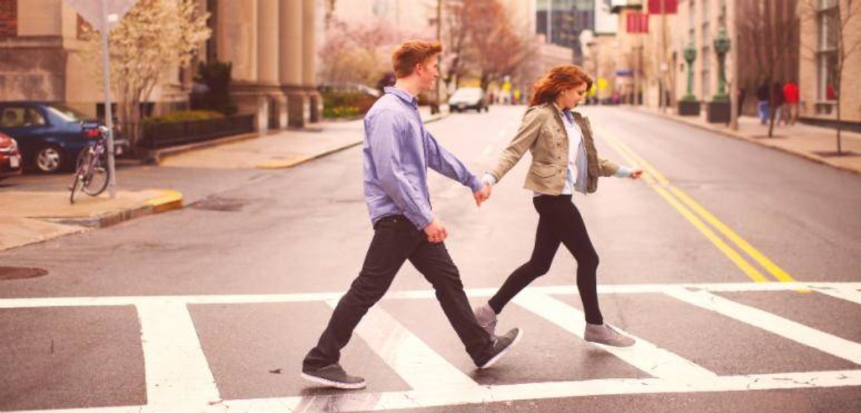 couple experiencing benefits of walking every day