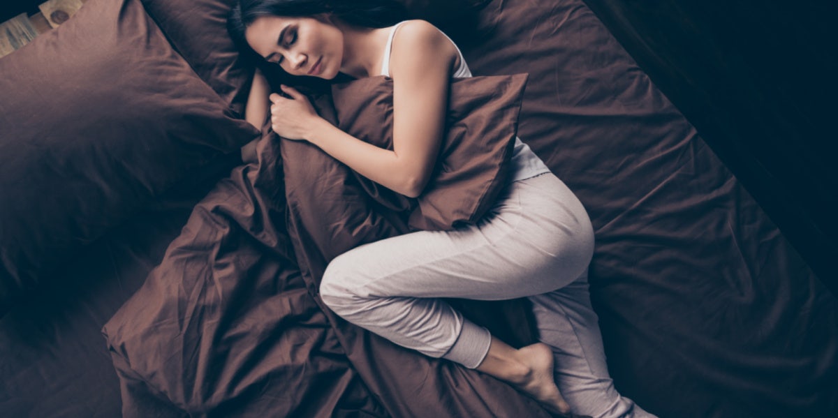 woman in bed sleeping