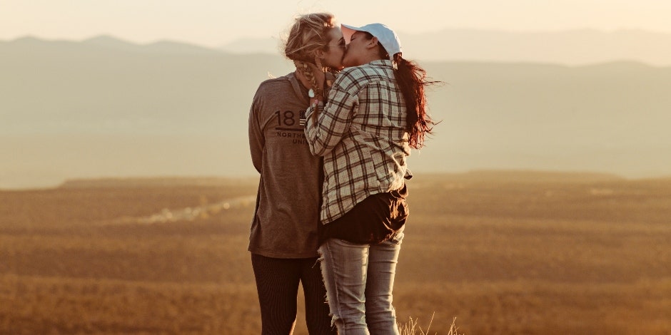 Couple kissing