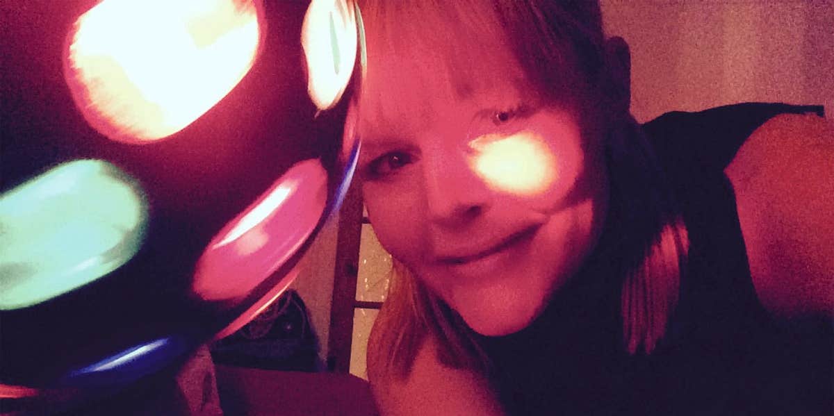 Beware The Curse Of The Middle-Aged Non-Mother woman in colorful light