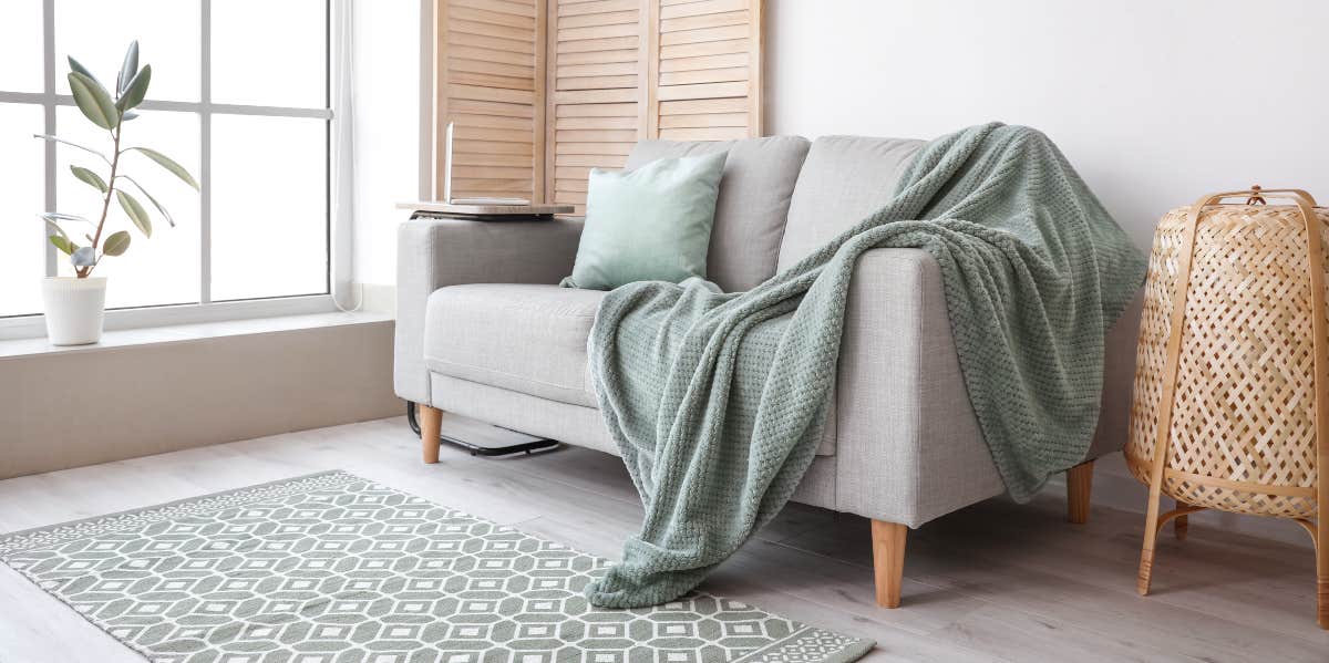 Man Regrets Throwing Out Autistic Best Friend's Security Blanket Because His Girlfriend Asked Him To Blanket on the couch
