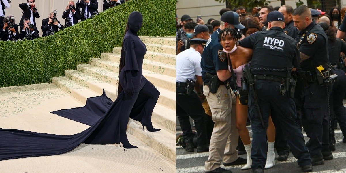 BLM protests at the Met Gala