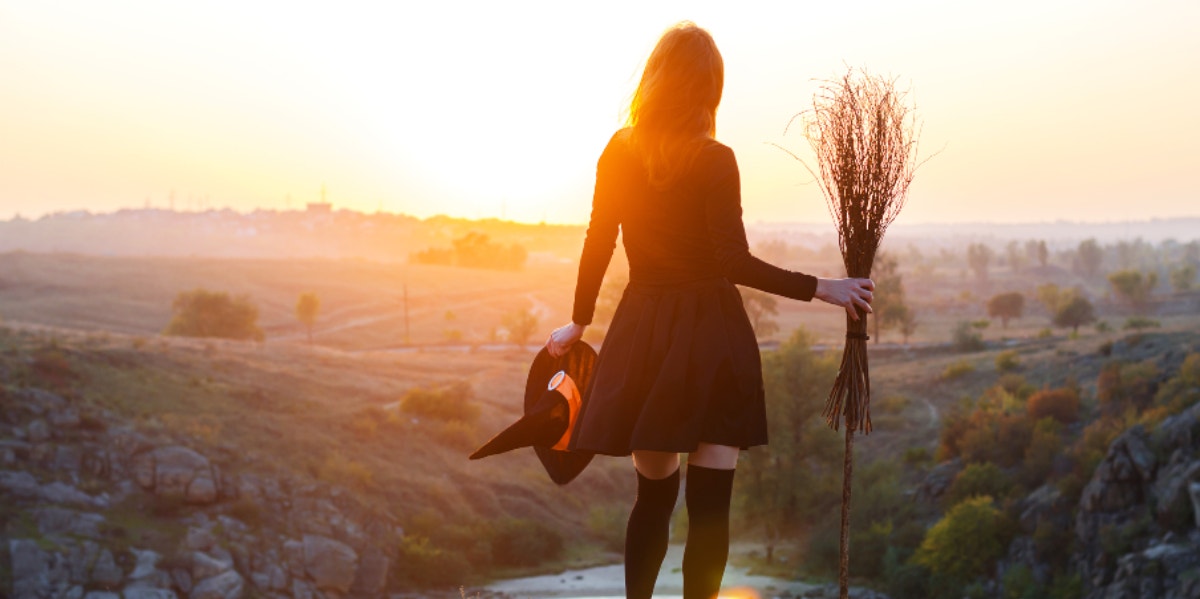 Your Zodiac Sign's Halloween Full Blue Moon Horoscope witch woman