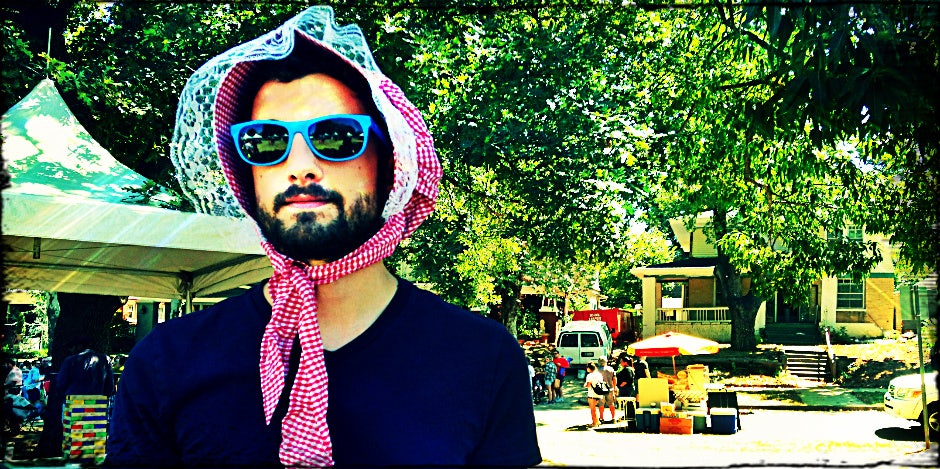 I Tried The Bonnet Fashion Trend As A Guy ... And Hilarity Ensued photo of author wearing a bonnet
