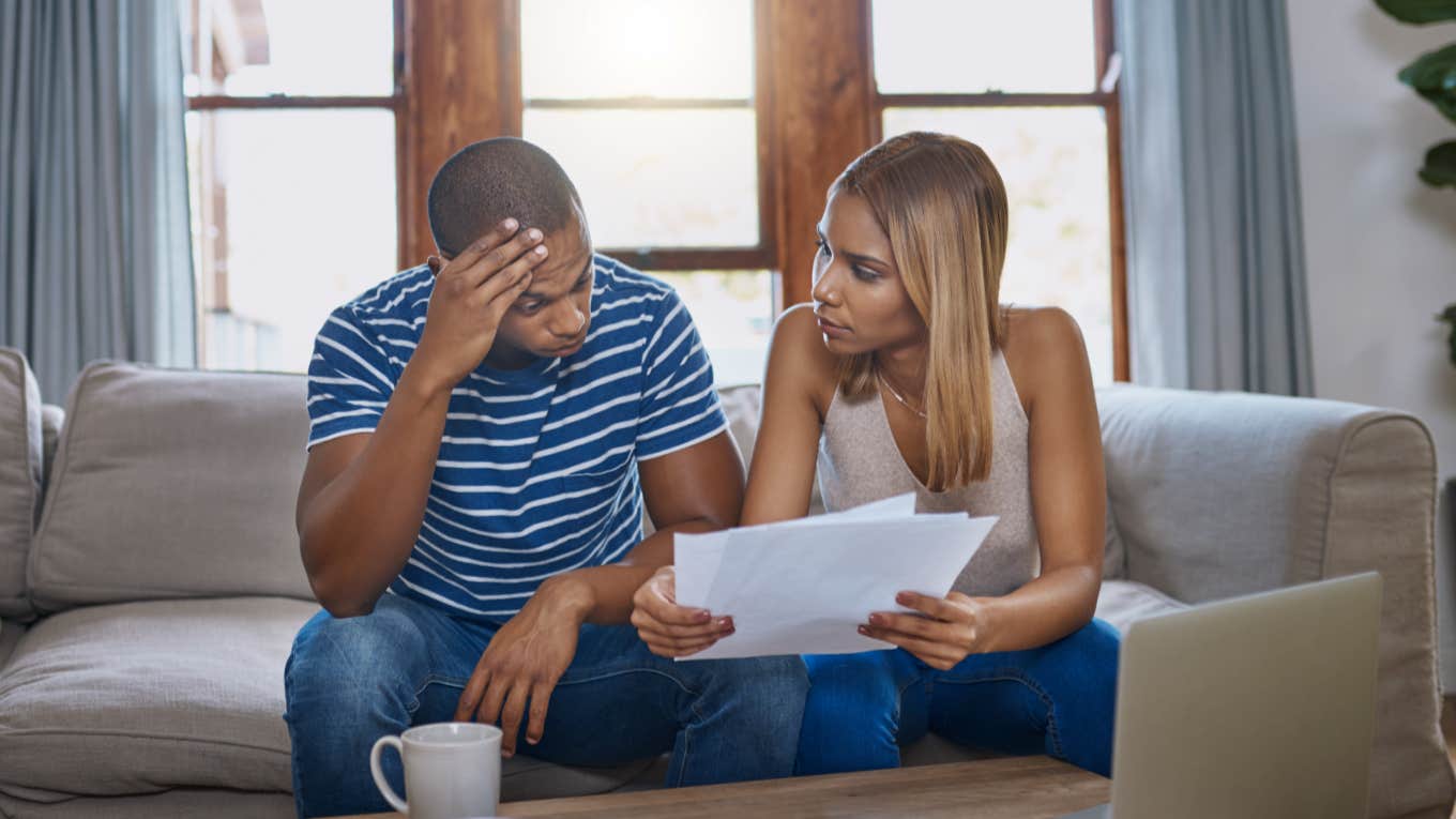 couple stress of rising cost of living