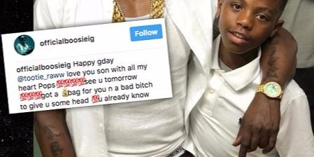 rapper boosie badazz birthday message son head