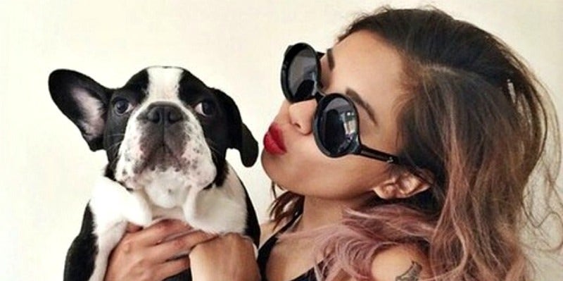 woman dog woman dog