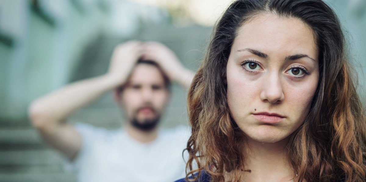 break up with someone woman breaking up with man