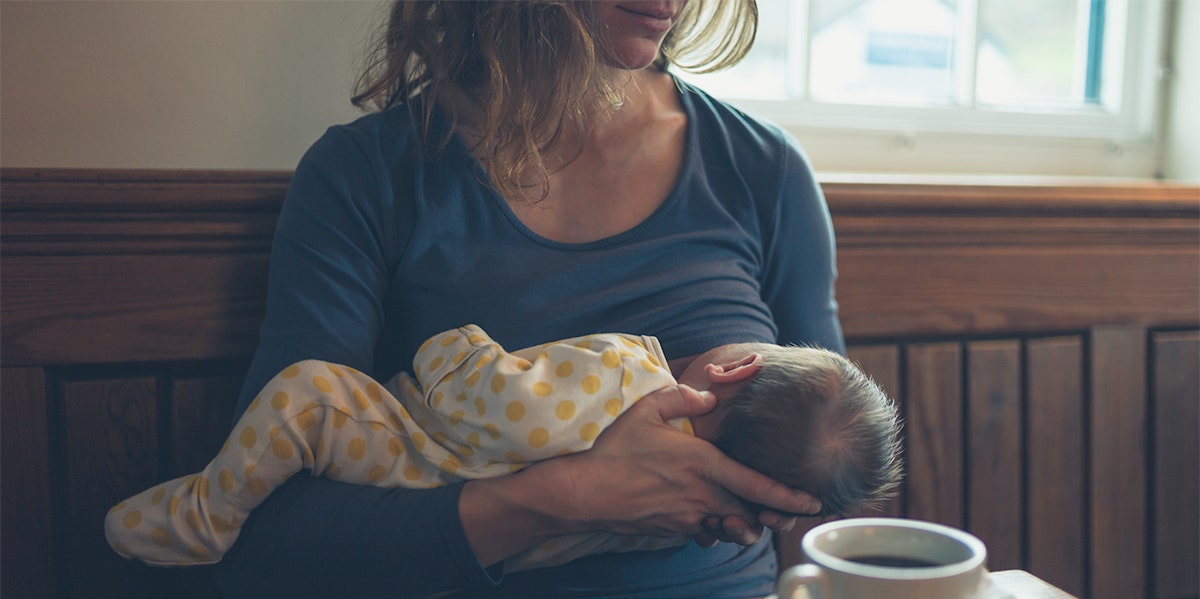 woman breastfeeding