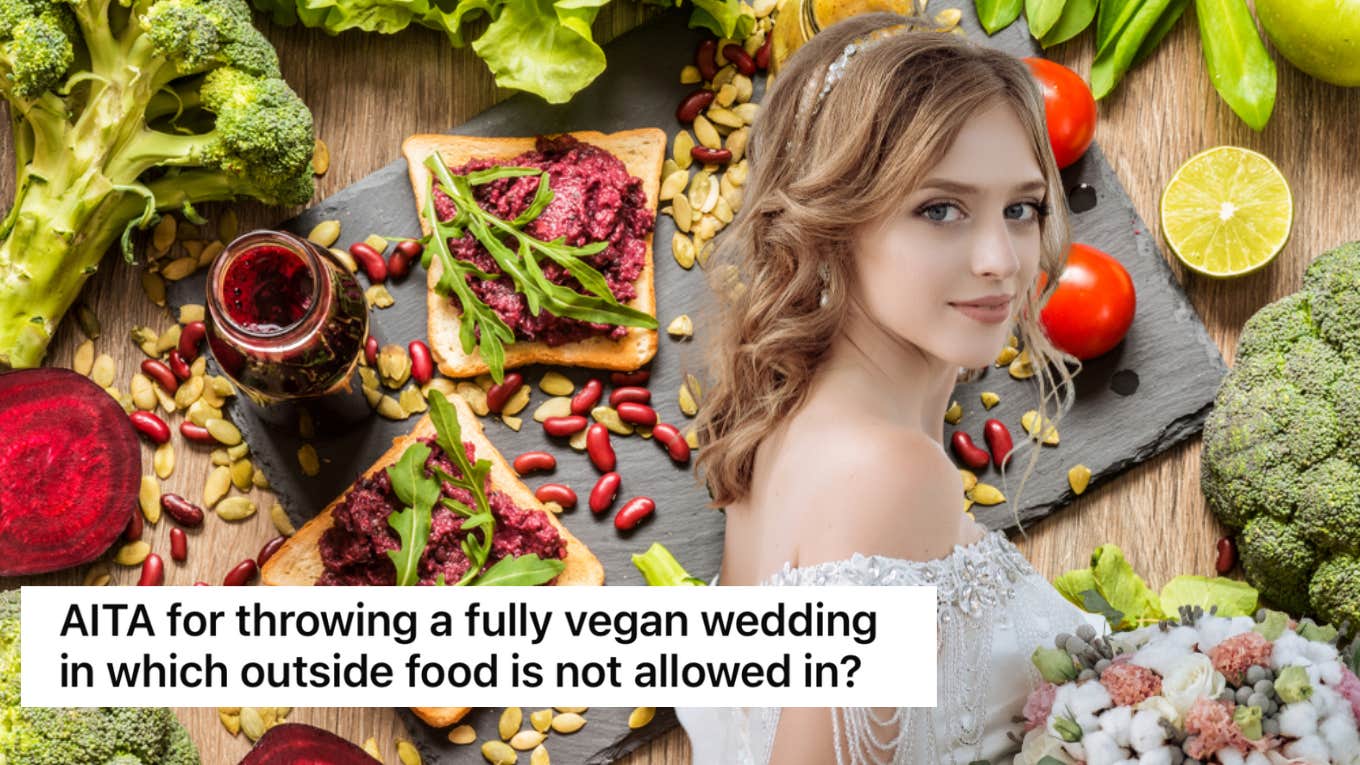 bride, wedding, vegan, guests 