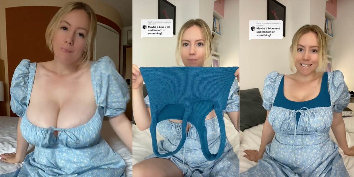 Bridesmaid Accused Of Trying To Steal Attention From Bride With Revealing Dress Bridesmaid on TikTok
