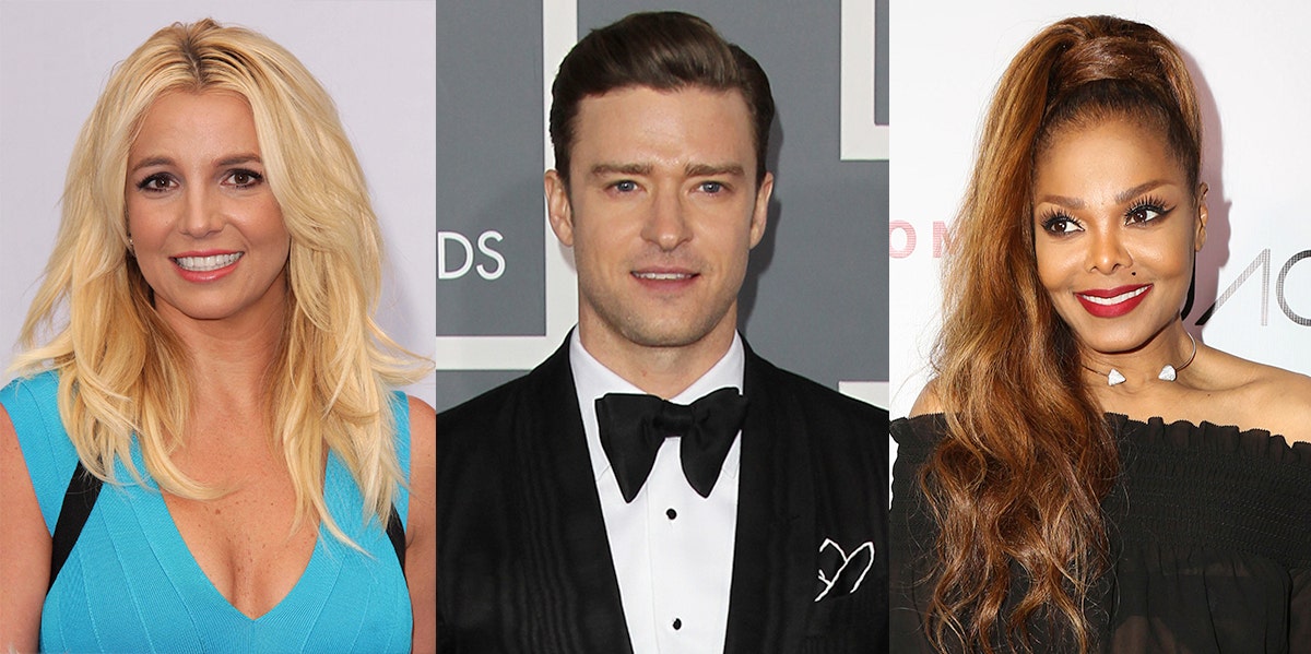 Britney Spears, Justin Timberlake, and Janet Jackson Britney Spears, Justin Timberlake, and Janet Jackson
