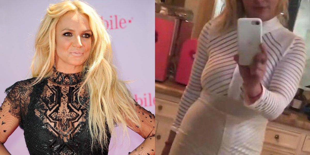 Britney Spears Pregnancy Bump