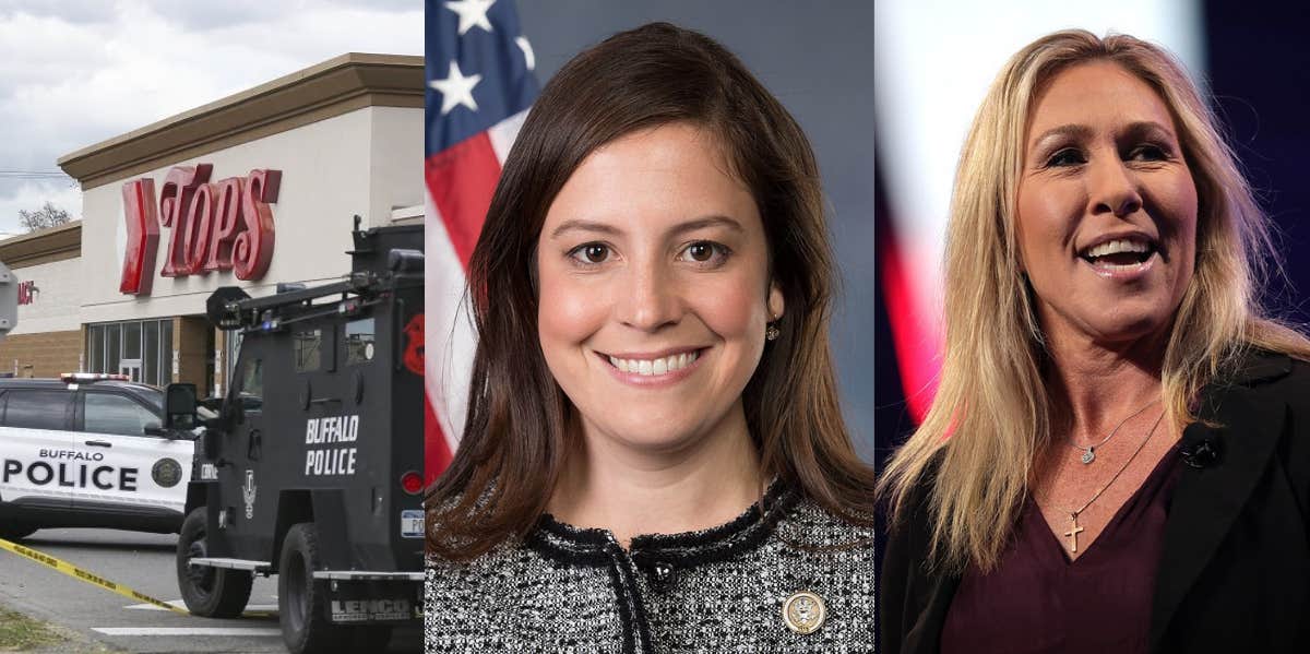 Buffalo Shooting Suspect’s Motives Come From Republican Politics Buffalo shooting, Elise Stefanik, Marjorie Taylor Greene