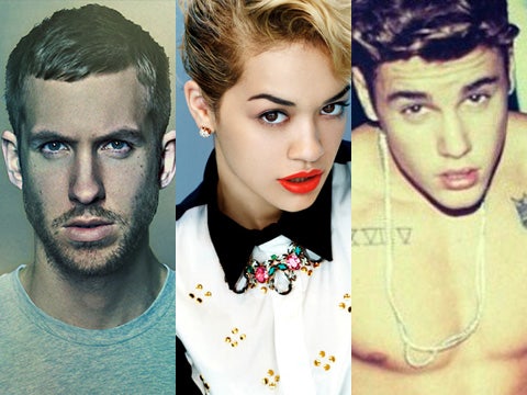 Calvin Harris, Rita Ora and Justin Bieber Instagram photos
