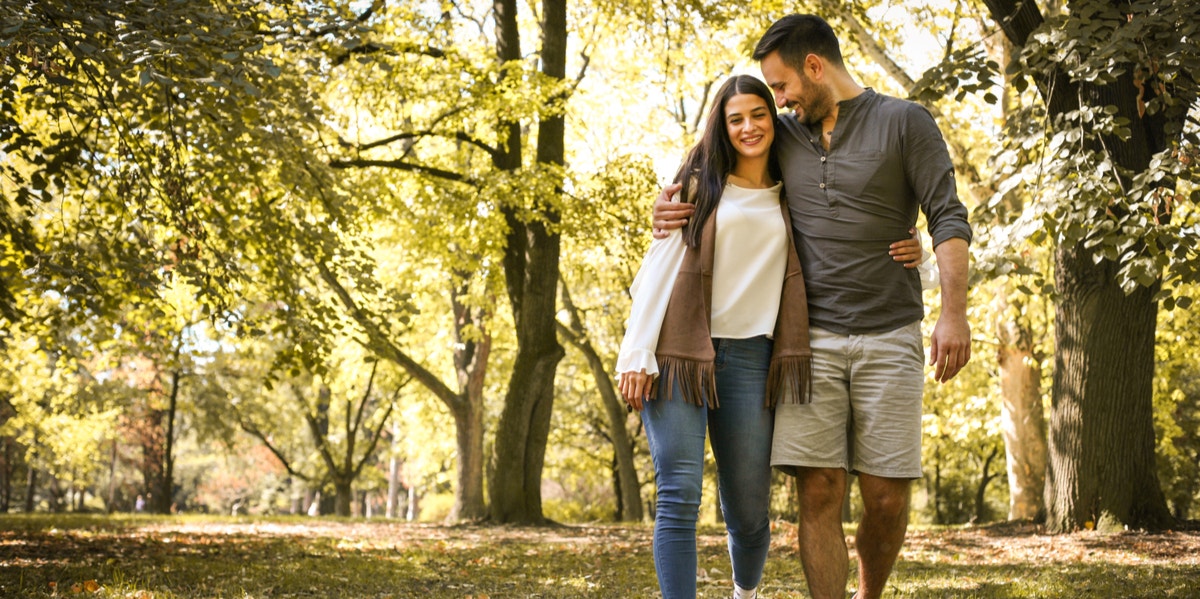 couple walking together